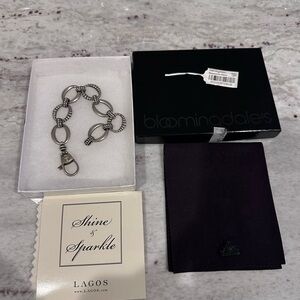 LAGOS Silver Fluted Link Bracelet